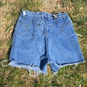 Vintage Rockies jean shorts